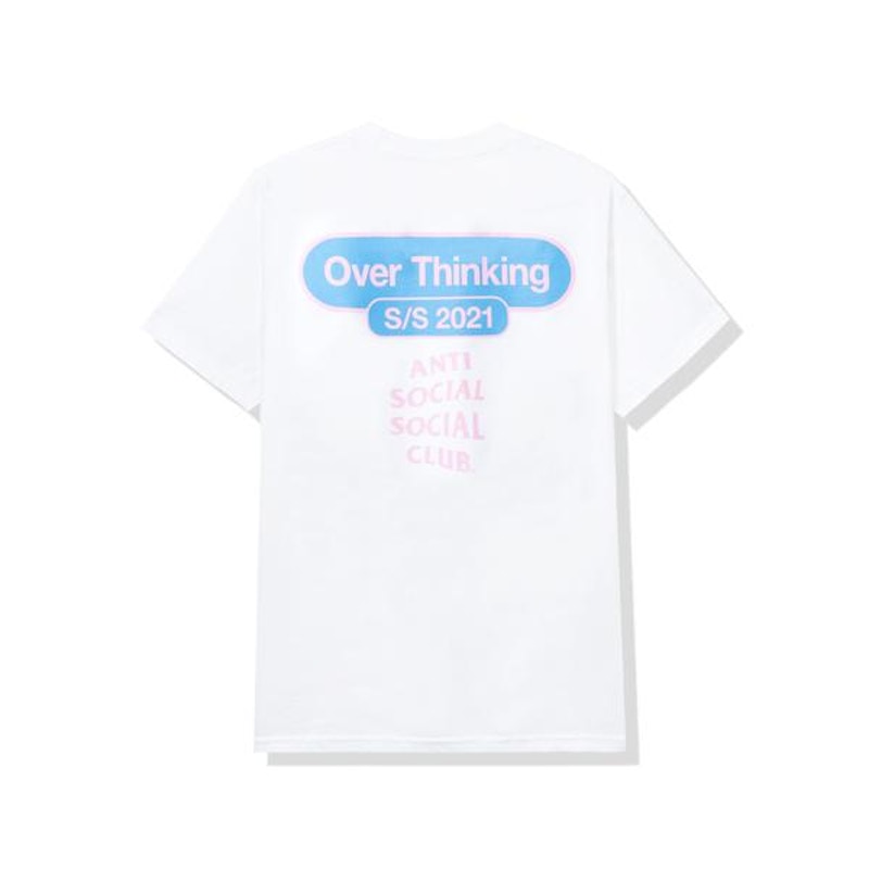 Anti Social Social Club Over Thinking 21 Tee White Men s SS21 GB