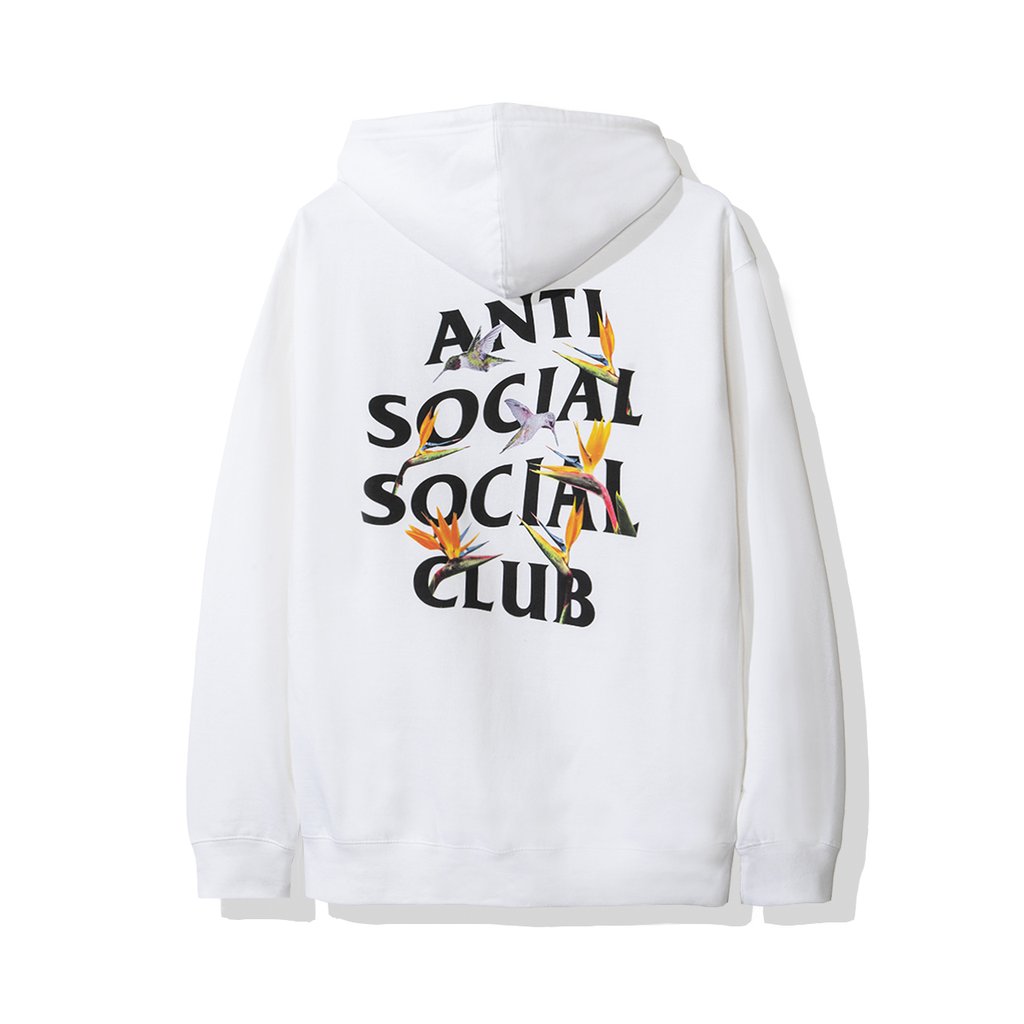 Anti Social Social Club Pair Of Dice Hoodie (FW19) White Men's