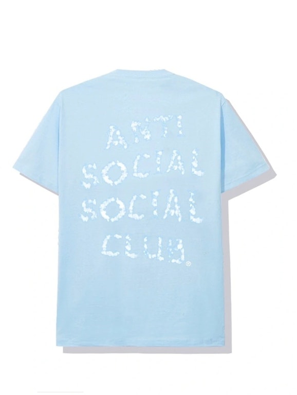 Pre-owned Anti Social Social Club Partly Cloudy T-shirt Blue