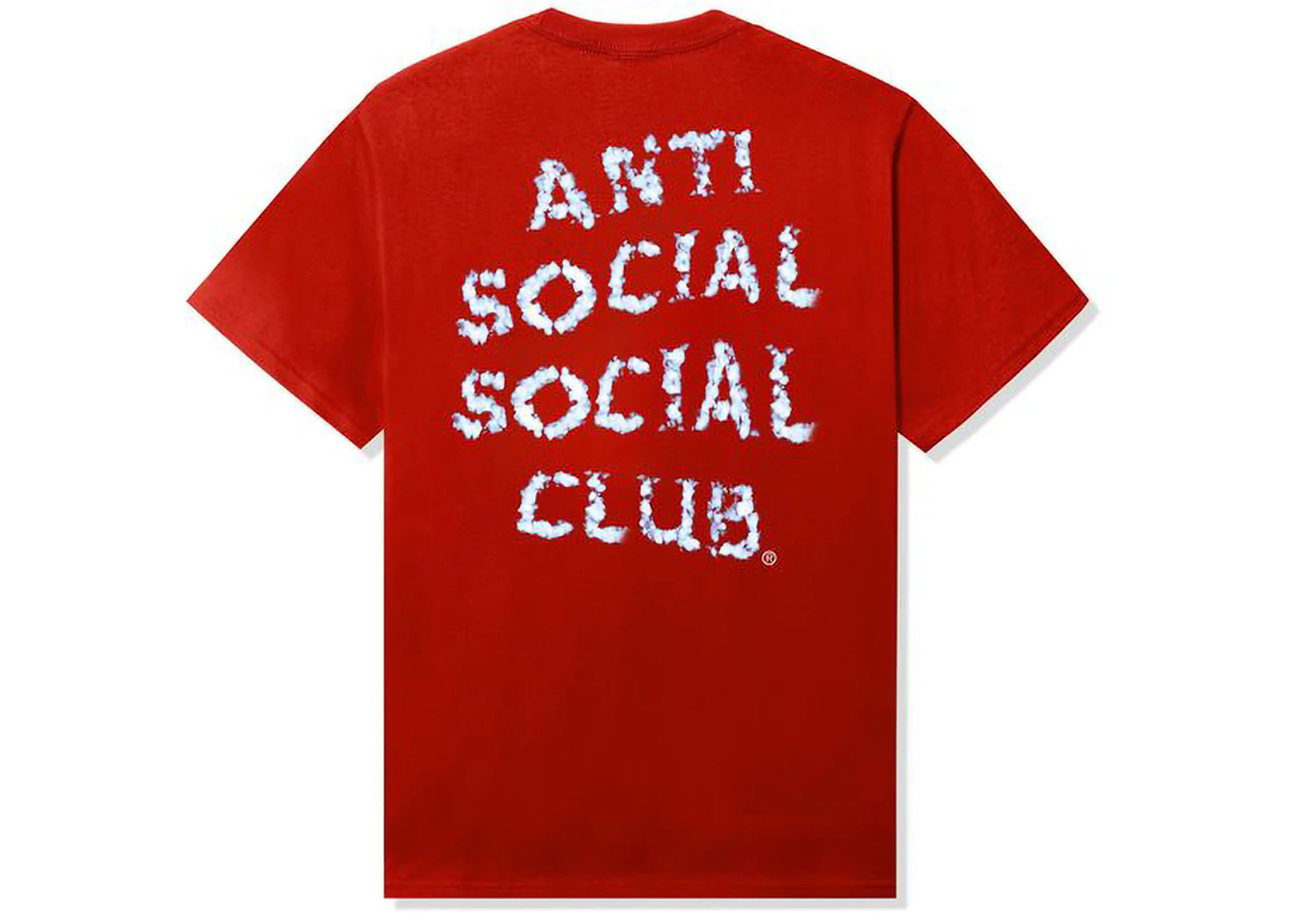 Anti Social Social Club Partly Cloudy Tee Red Men's SS24 US