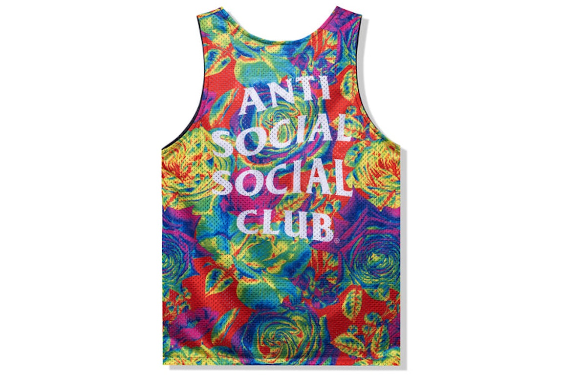 Pre-owned Anti Social Social Club Pedals On The Floor Reversible Mesh Tank Top Multi
