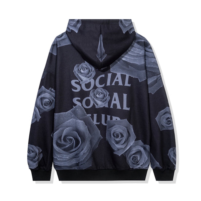 Anti Social Social Club Petal To The Floor Hoodie Black Men's