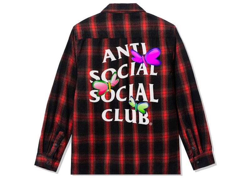 Anti Social Social Club Phaneritic Flannel Red Men's - FW22 - US