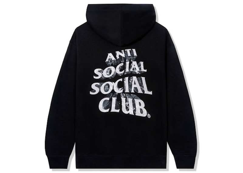 Anti Social Social Club Burnouts Hoodie Black Men's - US