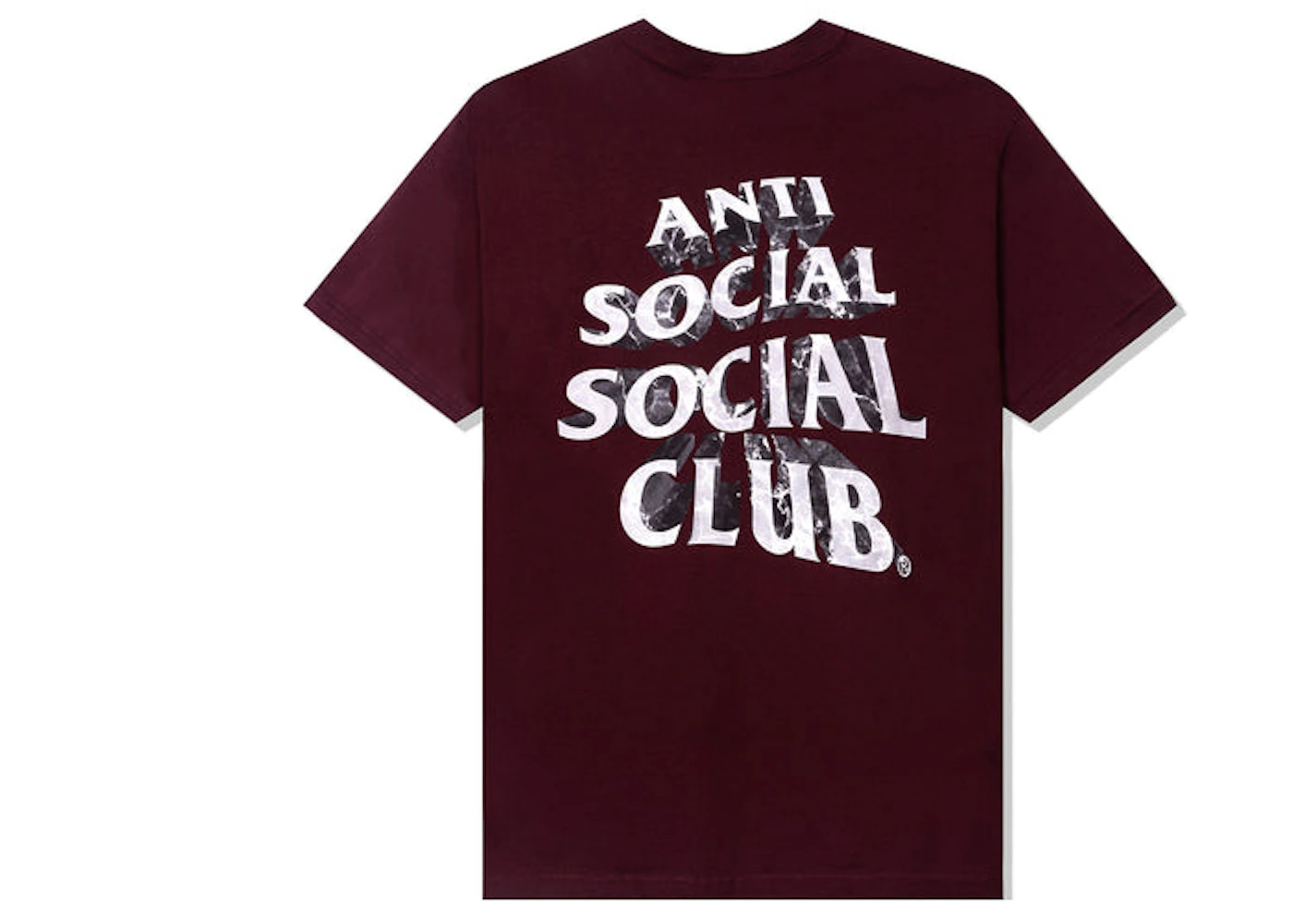 Anti Social Social Club Phaneritic Tee Burgundy Men's - FW22 - US