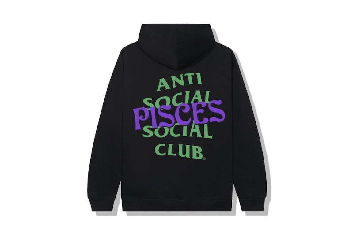 Pre-owned Anti Social Social Club Pisces Hoodie Black