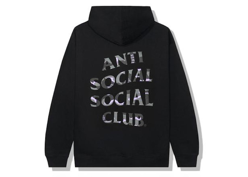 Pre-owned Anti Social Club Men's  Plain Sight Hoodie In Black