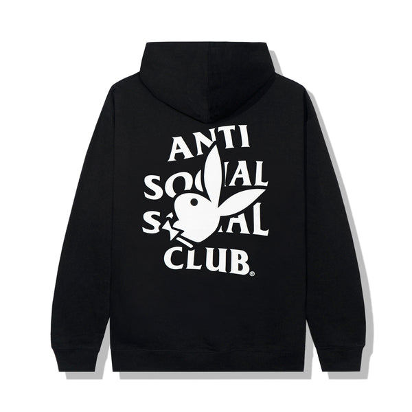 Anti Social Club Playboy Zwarte Hoodie Kleding Gender-neutrale kleding volwassenen Hoodies & Sweatshirts Hoodies 