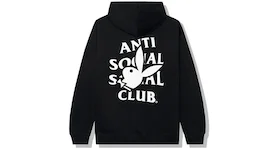 Sweat à capuche Anti Social Social Club logo Playboy Bunny noir