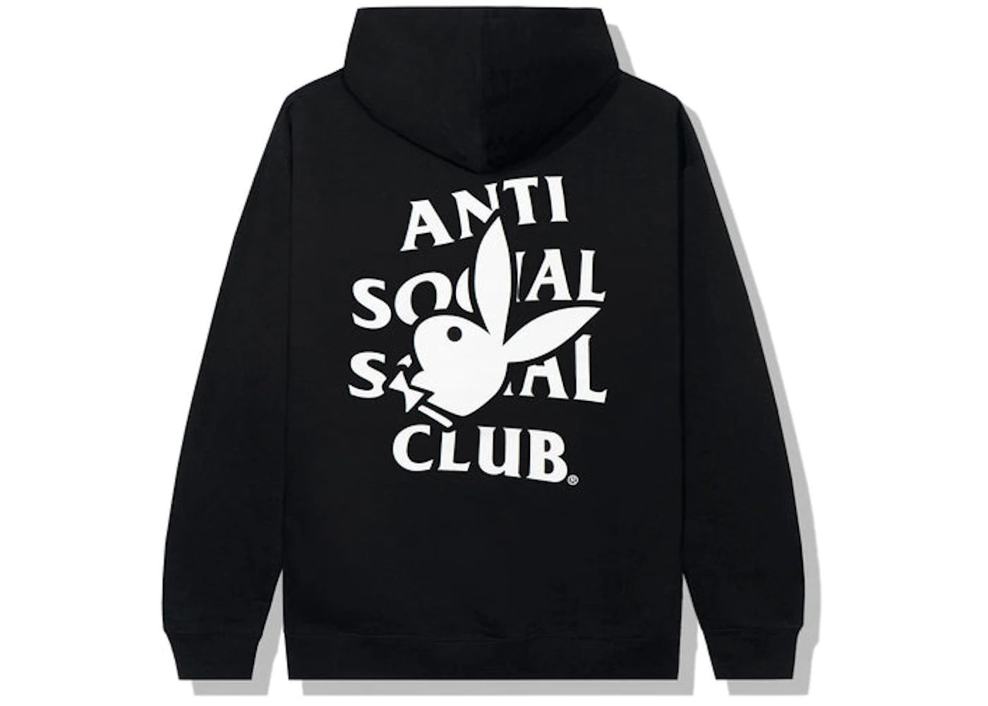 Anti Social Social Club Playboy Bunny Logo Hoodie Black Men's