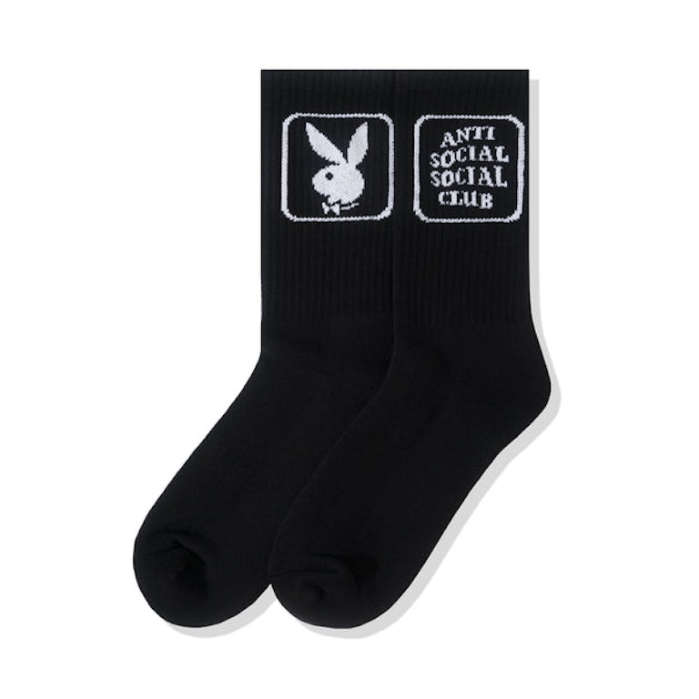 Pre-owned Anti Social Social Club Playboy Bunny Socks Black