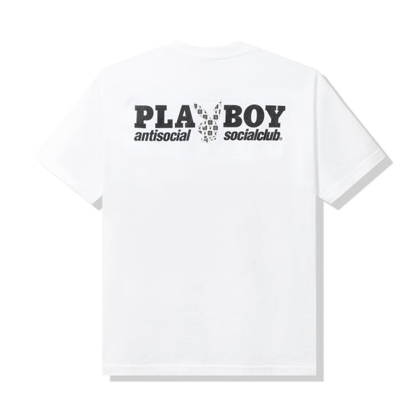 Anti Social Social Club Playboy Checkered T-shirt White Men's