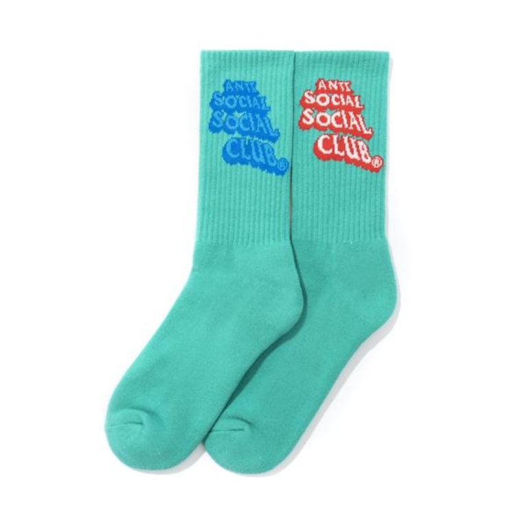Pre-owned Anti Social Social Club Pop Up Socks Green