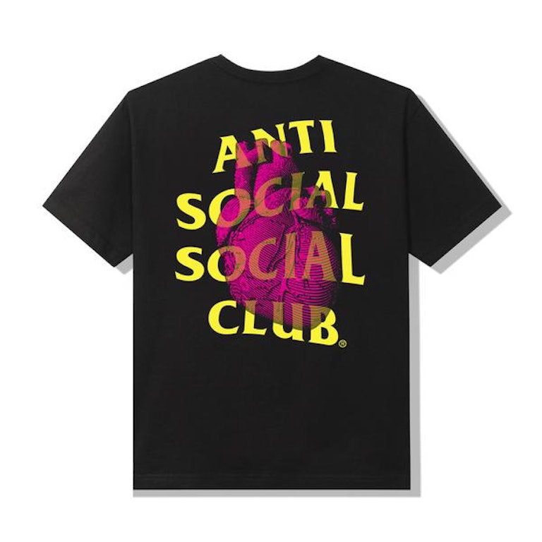 Pre-owned Anti Social Social Club Pulse Check T-shirt Black