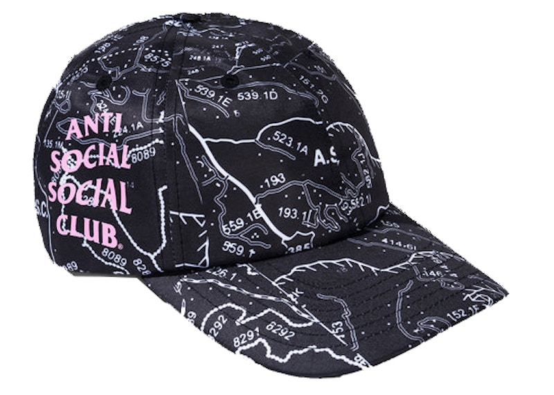 Anti Social Social Club Quest For Love Cap Black