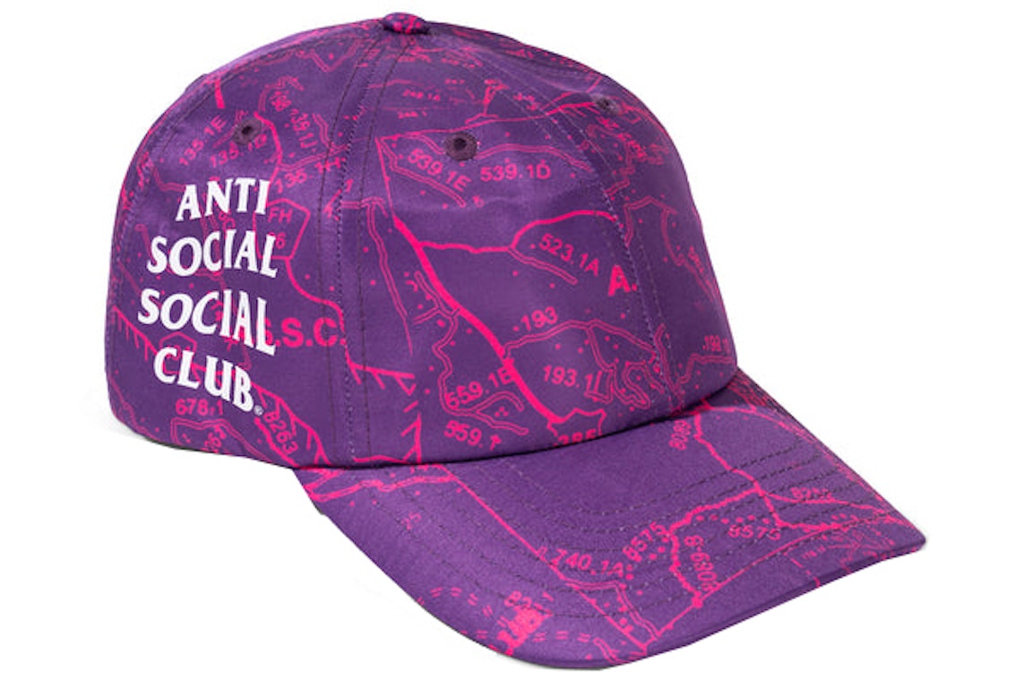Pre-owned Anti Social Social Club Quest For Love Cap Purple