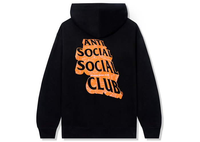 Anti Social Social Club Love Stain Hoodie Black Men's - US