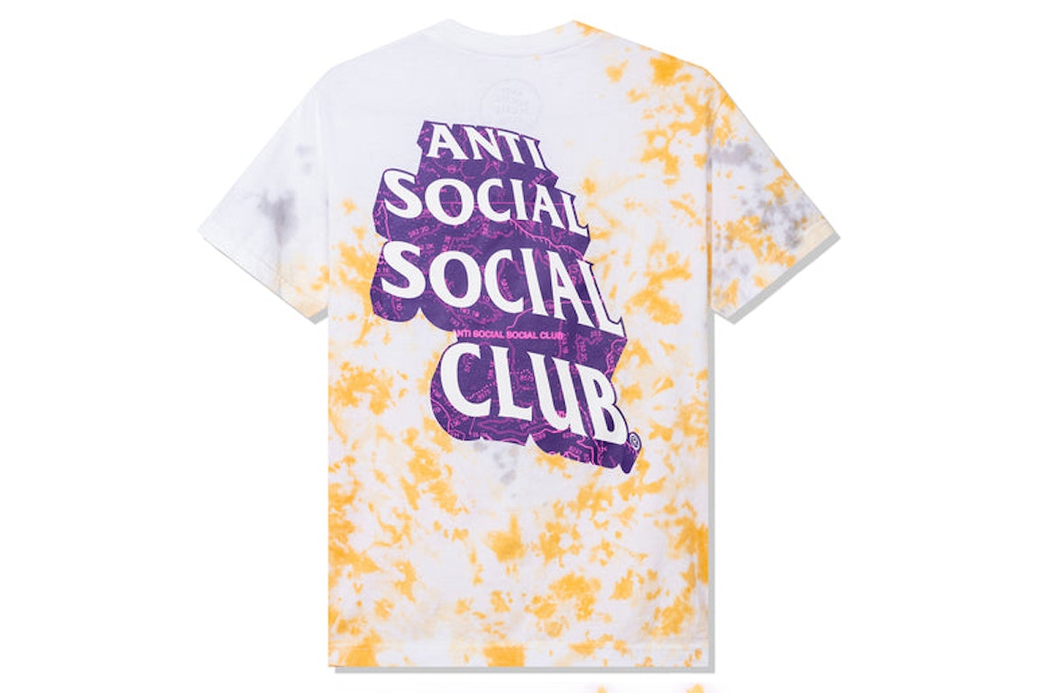 Pre-owned Anti Social Social Club Quest For Love Tie Dye Tee Tie Dye