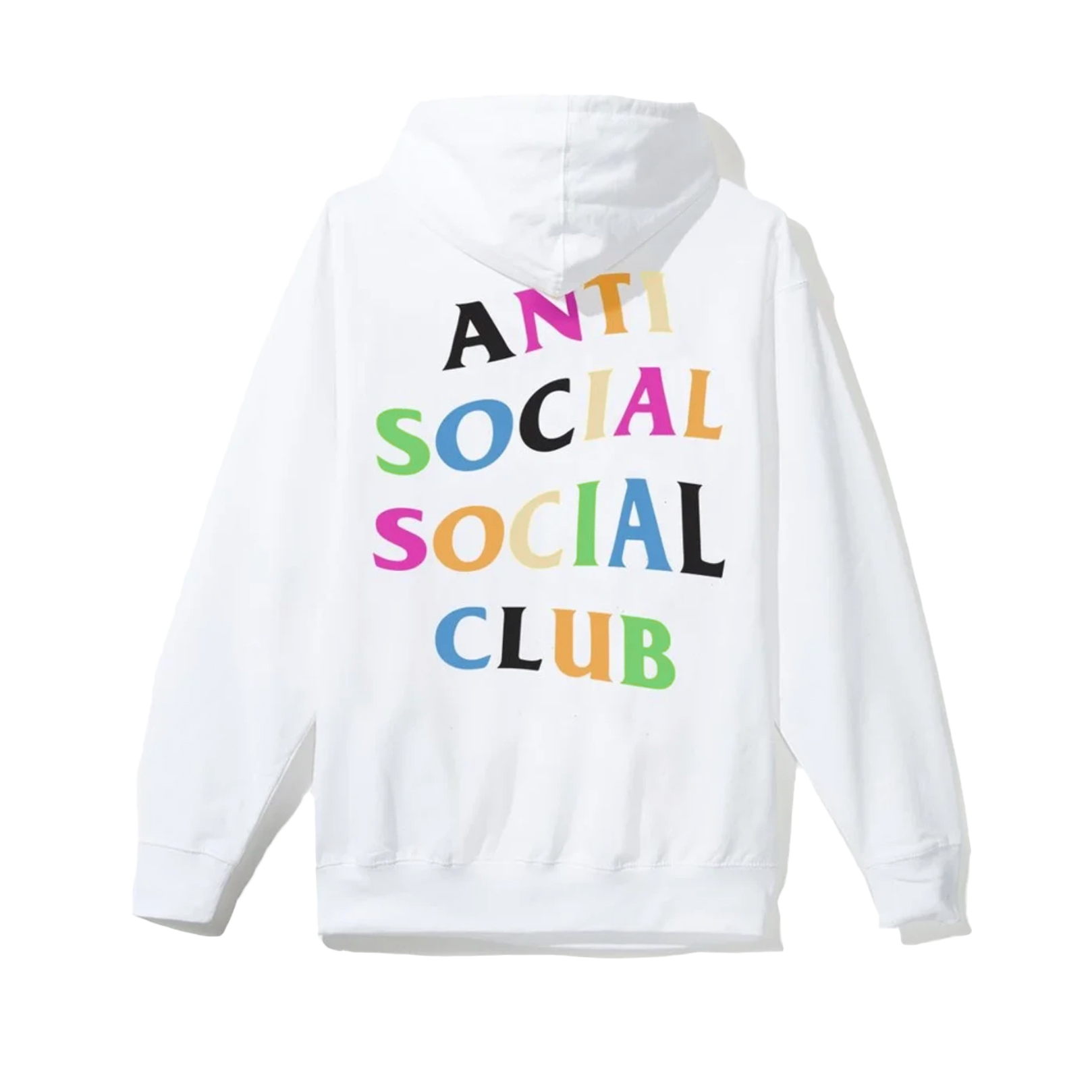 Anti Social Social Club Rainbow Logo Hoodie White Men's - US