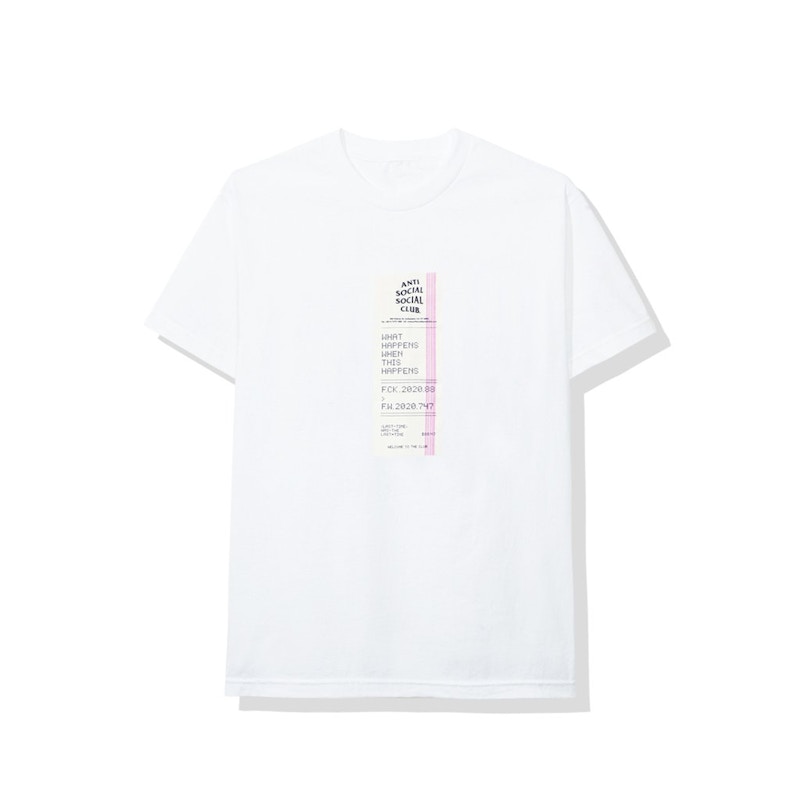 Anti Social Social Club Read Receipts Tee Black Men's - FW20 - US