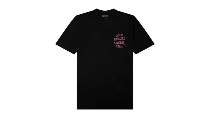 Anti Social Social Club Rhinestone Mind Games Tee Zwart