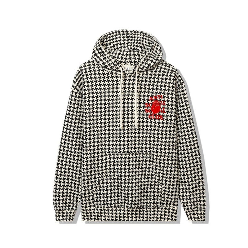 Checkered rose outlet hoodie