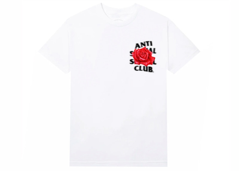 Anti Social Social Club Roses Are Red Tee White - Thumbnail 2