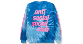 Anti Social Social Club Rotterdam Long Sleeve Tee Blue Tie Dye
