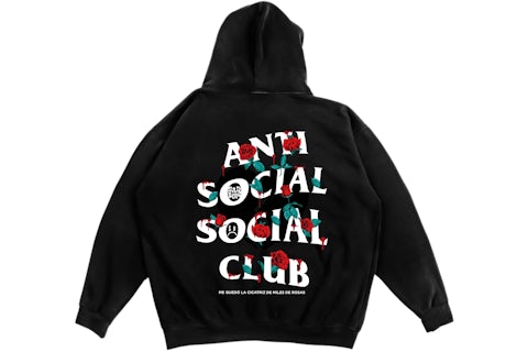 Anti Social Social Club Sadboyz Miles De Rosas Hoodie Black Men's US