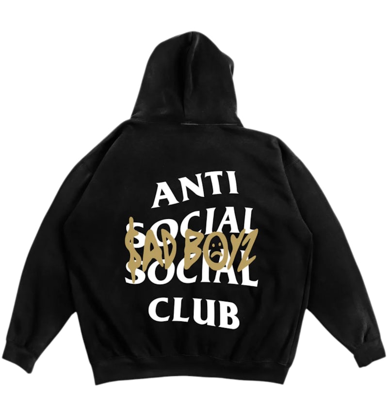 Anti Social Social Club Sadboyz Sad Boyz Hoodie Black Men's US