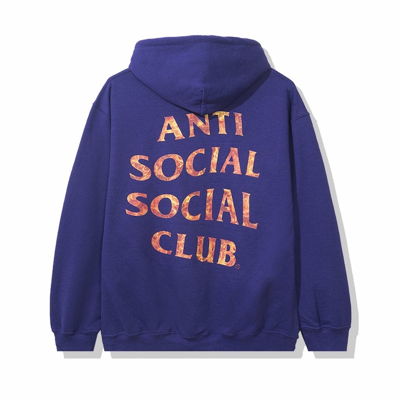 Anti social social club hoodie clearance purple