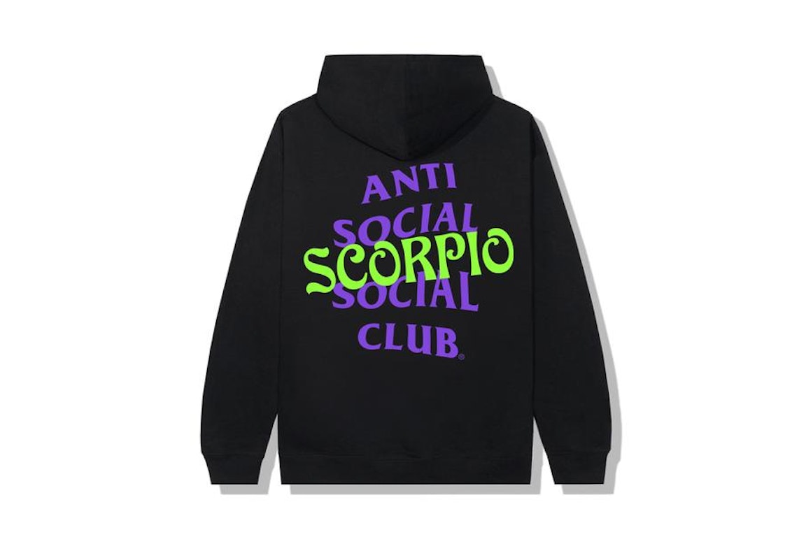 Pre-owned Anti Social Social Club Scorpio Hoodie Black