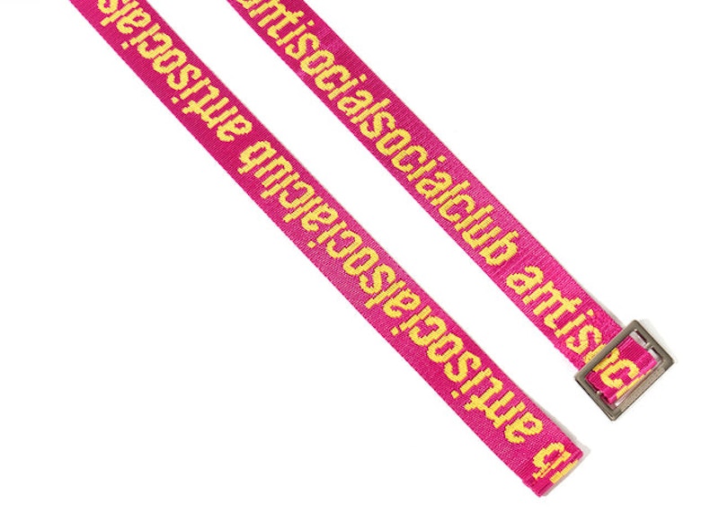 Anti Social Social Club See Right Thru Me Belt Pink - FW22 - US