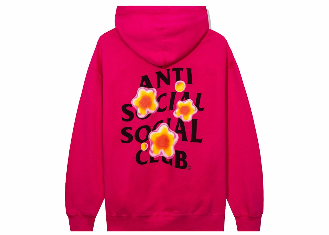 Pre-owned Anti Social Social Club See The Feeling Hoodie Pink