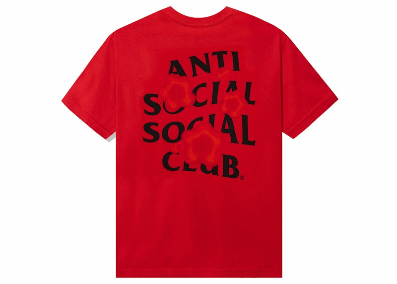 Anti Social Social Club Seeing The Feeling Tee Red Men's - SS23 - US