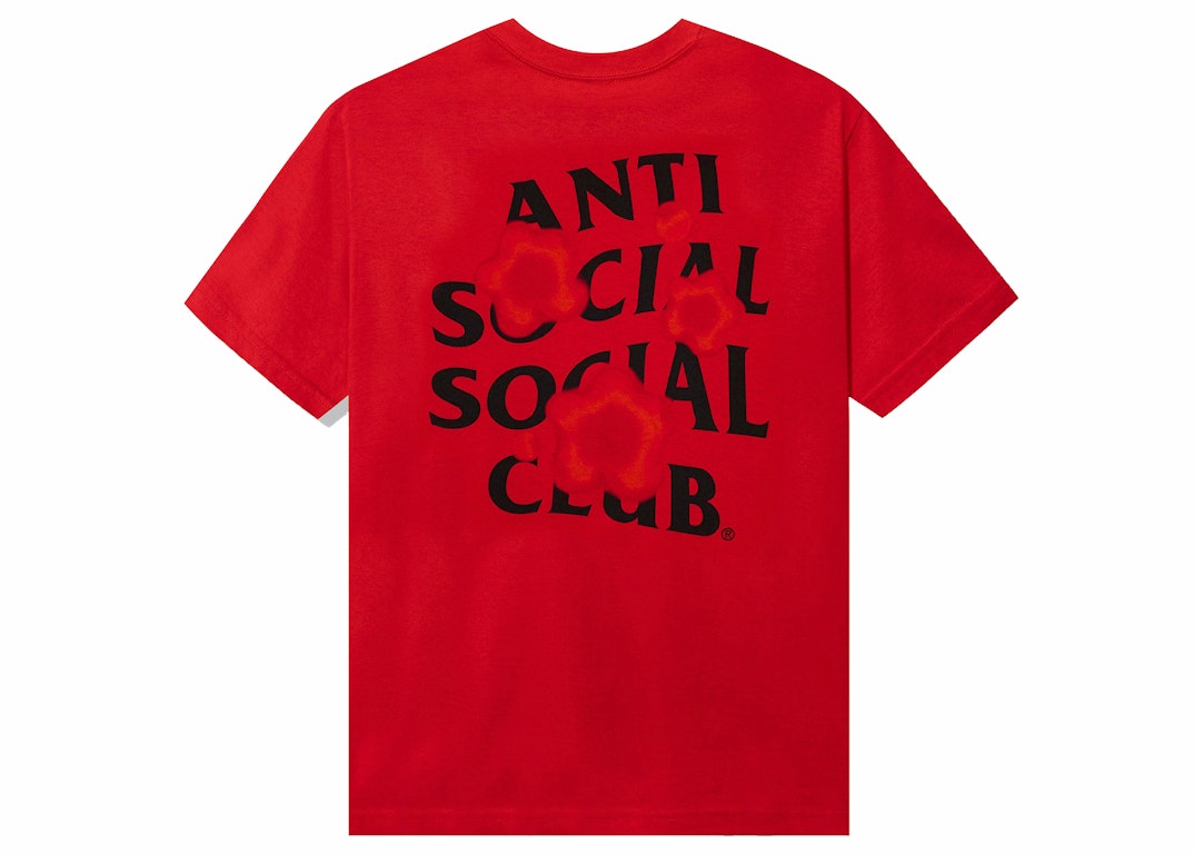 Pre-owned Anti Social Social Club Seeing The Feeling Tee Red