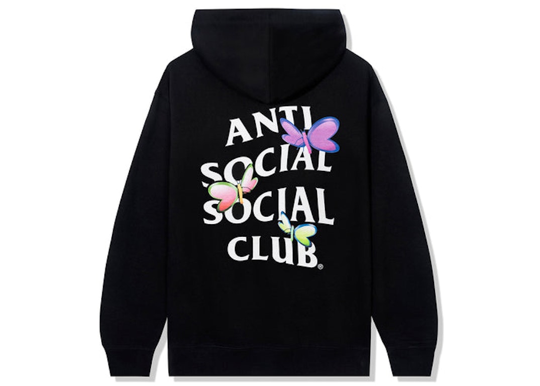 Pre-owned Anti Social Social Club Shell Shock Hoodie Black