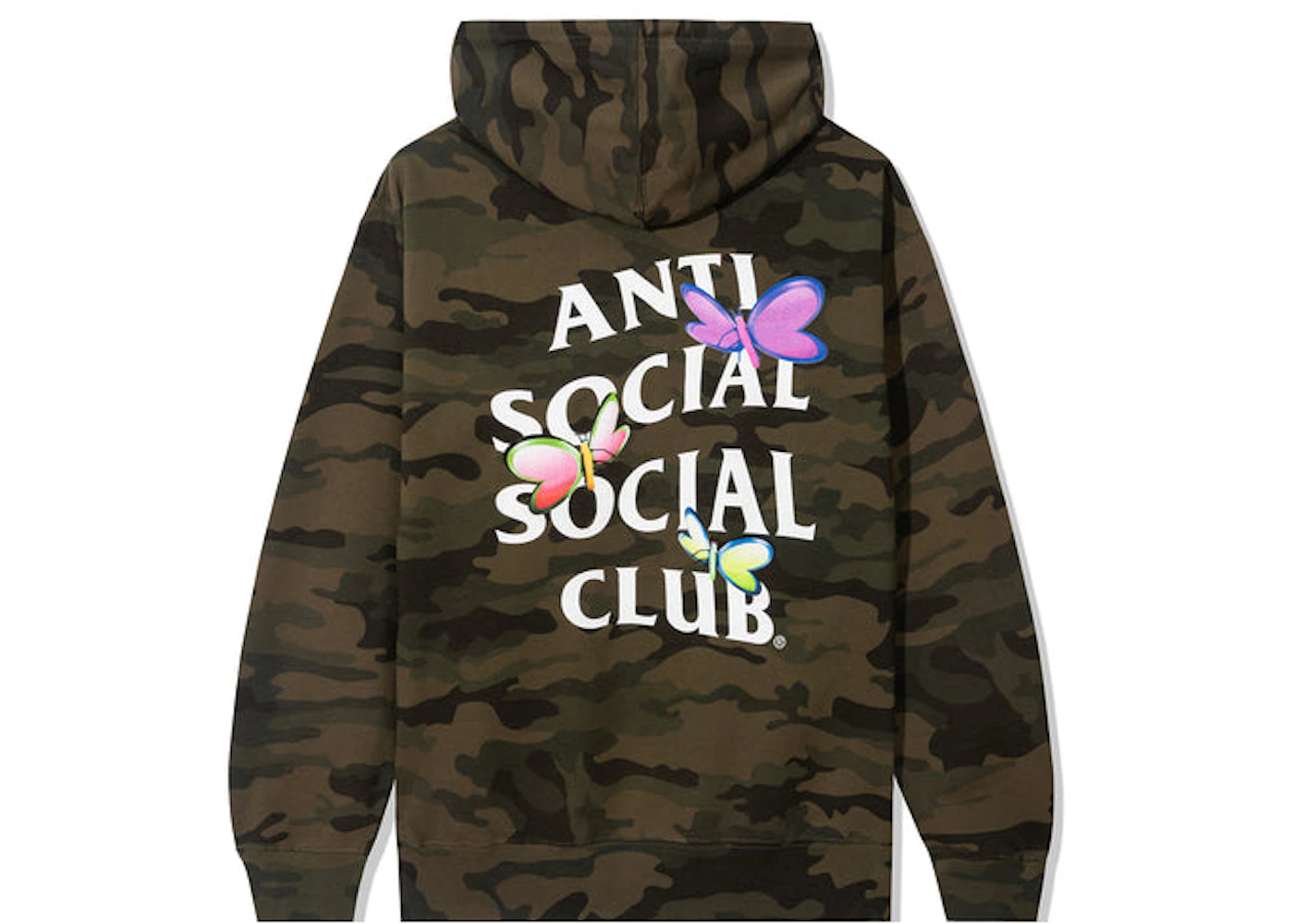 Anti Social Social Club Shell Shock Hoodie Forest Camo Men's