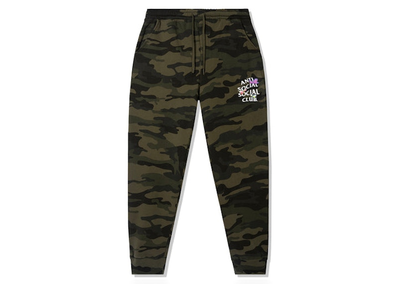 Pre-owned Anti Social Club Men's Shell Shock Sweatpants In Camo