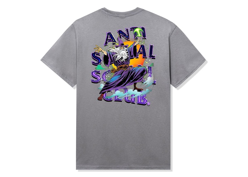 Pre-owned Anti Social Club Men's Sleave Tee Shirt In Grey In Gray