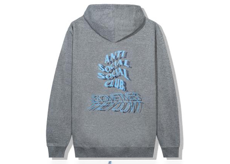 Grey anti social social club hoodie hotsell