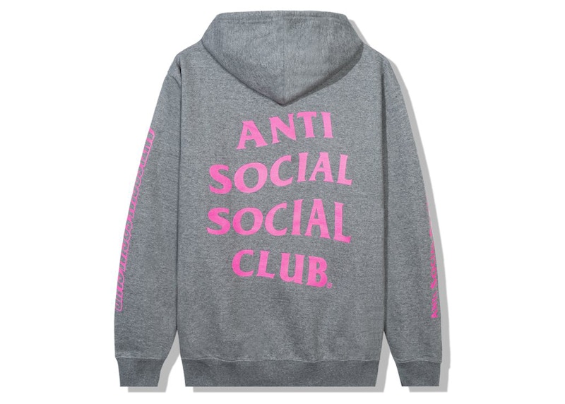 Anti Social Social Club Split Zip Hoodie Grey Men s SS21 GB