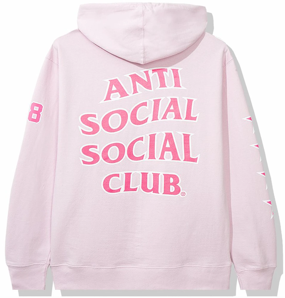 Anti Social Social Club Sports Hoodie Pink Men's - SS20 - US