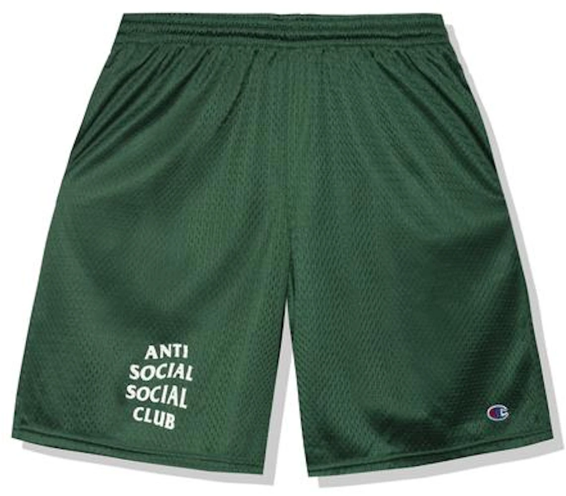 Anti Social Social Club Sports Shorts Green Men's - SS21 - US