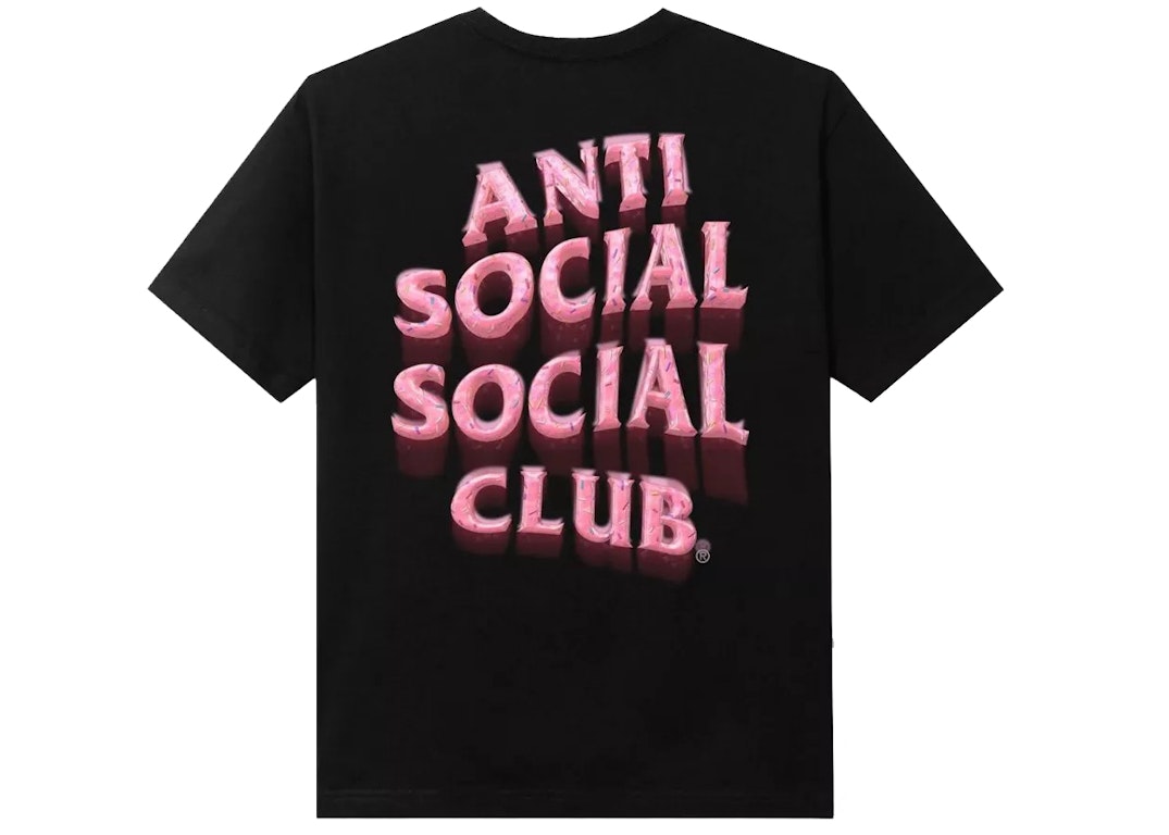 Pre-owned Anti Social Social Club Sprinkling Tears T-shirt Black