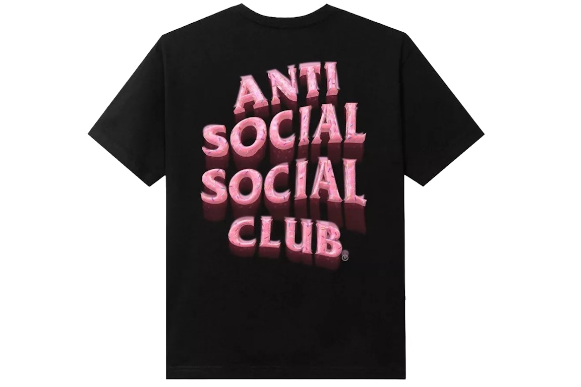 Pre-owned Anti Social Social Club Sprinkling Tears T-shirt Black