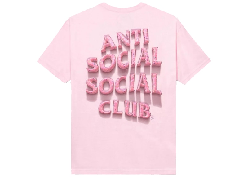 Pre-owned Anti Social Club Men's  Sprinkling Tears T-shirt In Pink