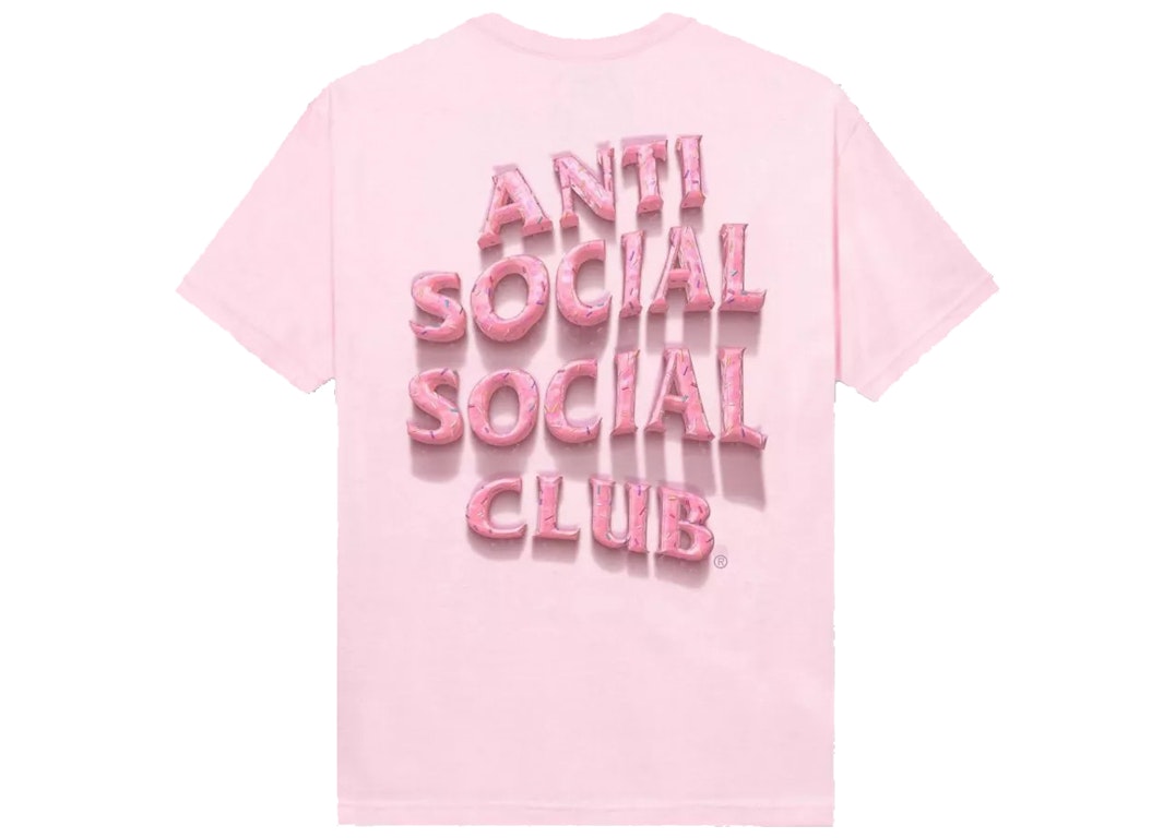 Pre-owned Anti Social Social Club Sprinkling Tears T-shirt Pink