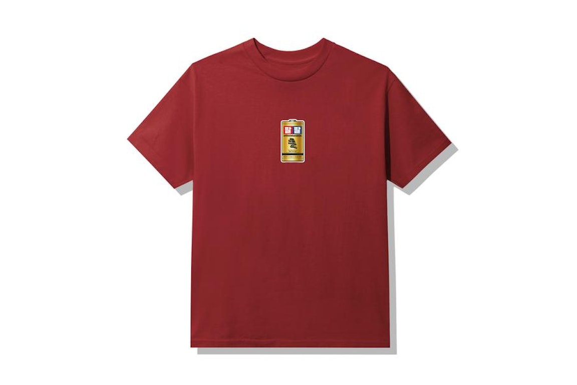 Pre-owned Anti Social Social Club Straight To Voicemail T-shirt Maroon