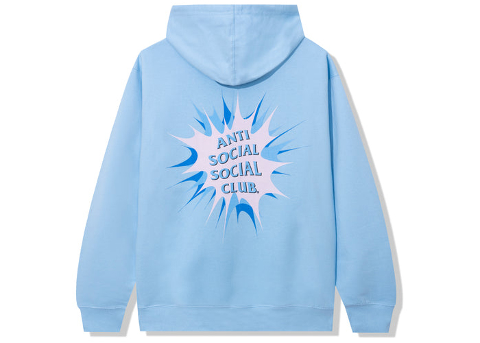 Anti Social Social Club Stunned Hoodie Blue Men's - SS22 - US